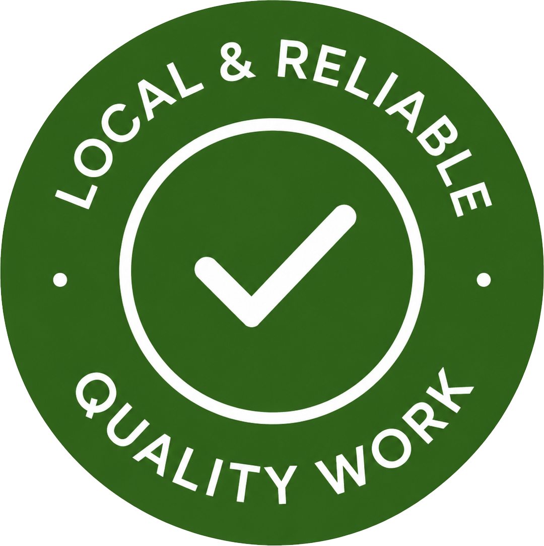 Local and reliable landscaping company badge for Alex Landscaping and Maintenance in Santa Rosa CA